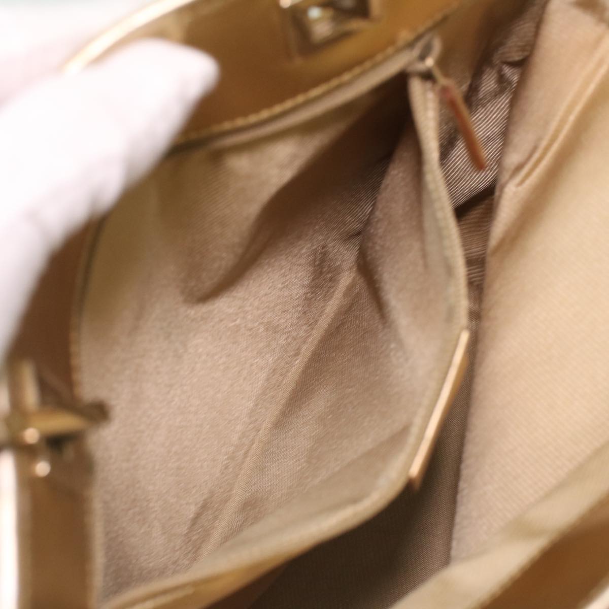GUCCI GG Canvas Tote Bag Gold Tone 002.1099.001998  ki2751
