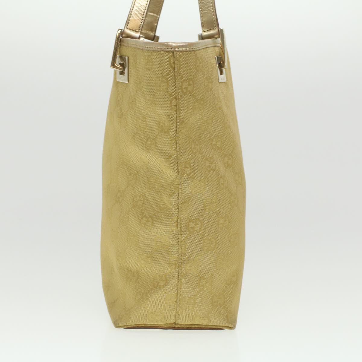 GUCCI GG Canvas Tote Bag Gold Tone 002.1099.001998  ki2751
