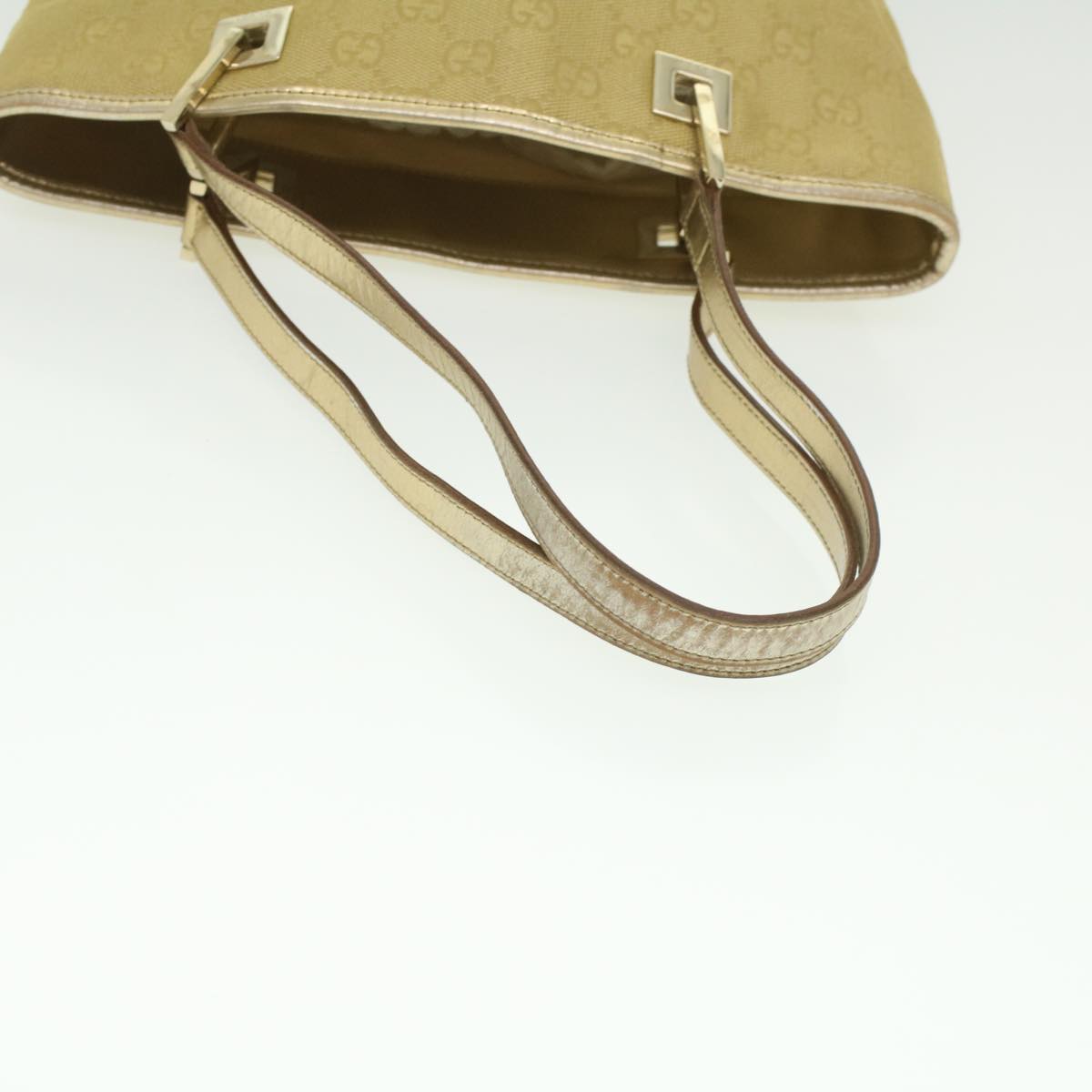 GUCCI GG Canvas Tote Bag Gold Tone 002.1099.001998  ki2751
