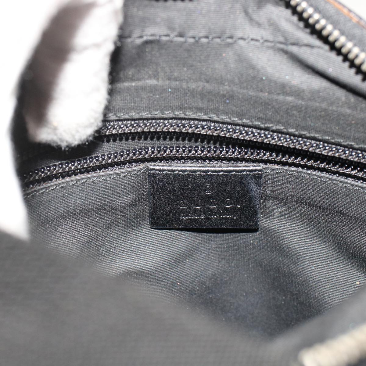 GUCCI GG Canvas Shoulder Bag Leather Black 019.0537 2123  ki3192