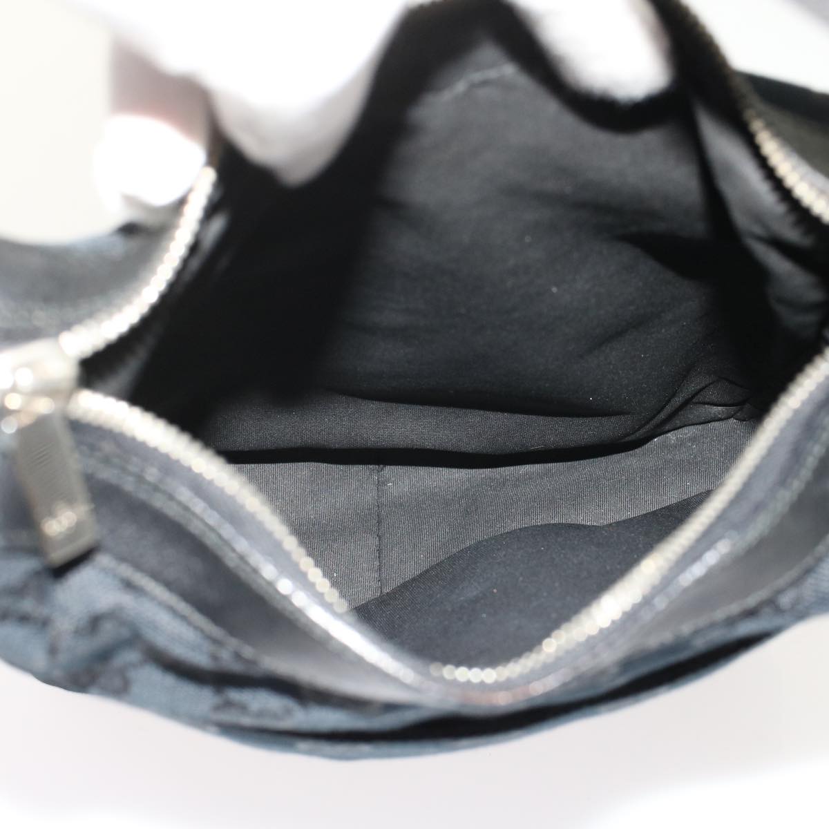 GUCCI GG Canvas Shoulder Bag Leather Black 019.0537 2123  ki3192