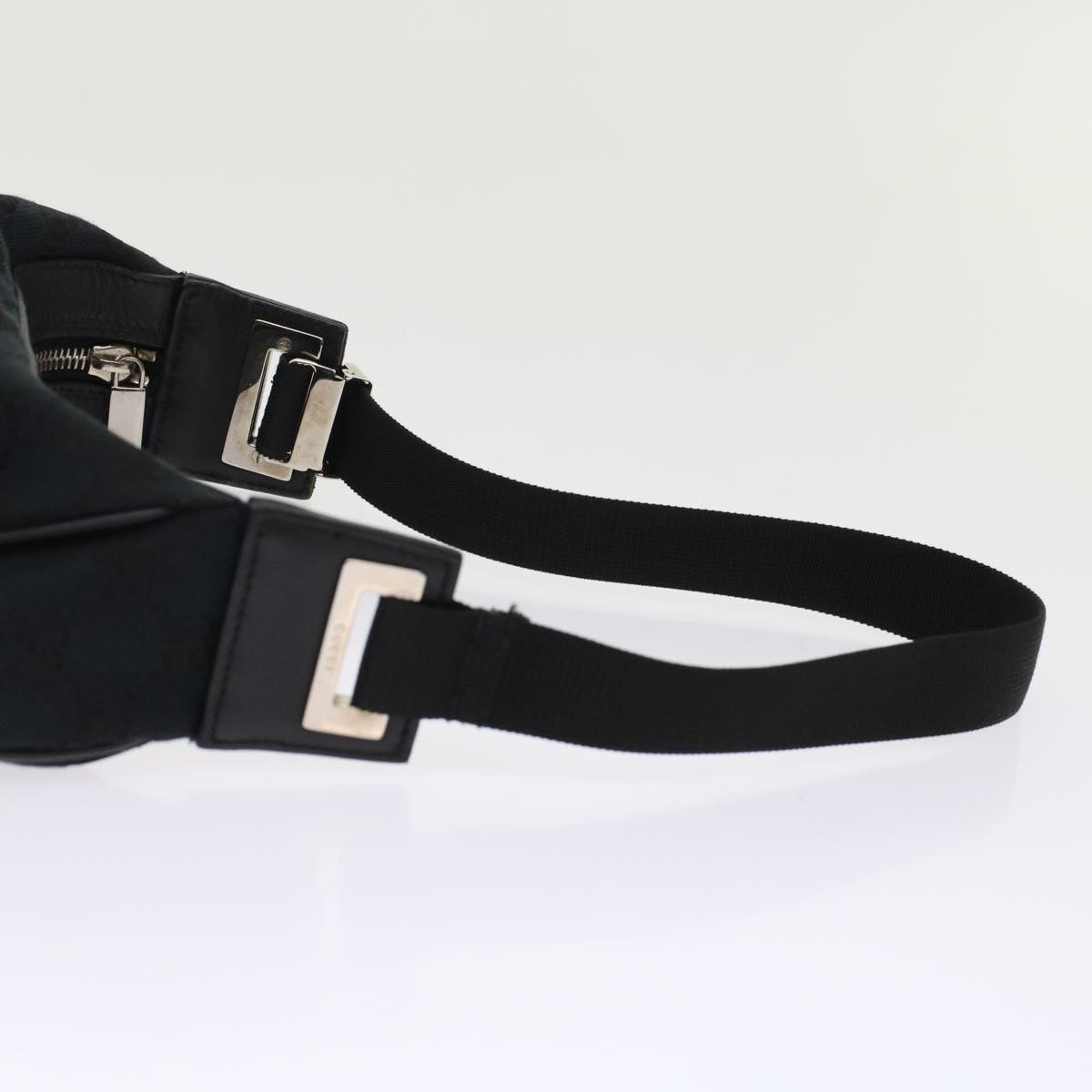 GUCCI GG Canvas Shoulder Bag Leather Black 019.0537 2123  ki3192