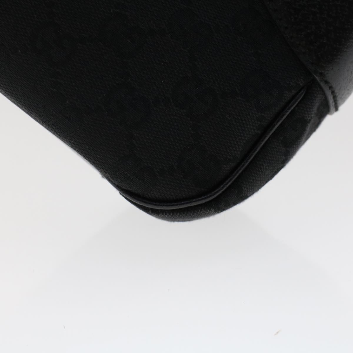 GUCCI GG Canvas Shoulder Bag Black 118012  ki3238