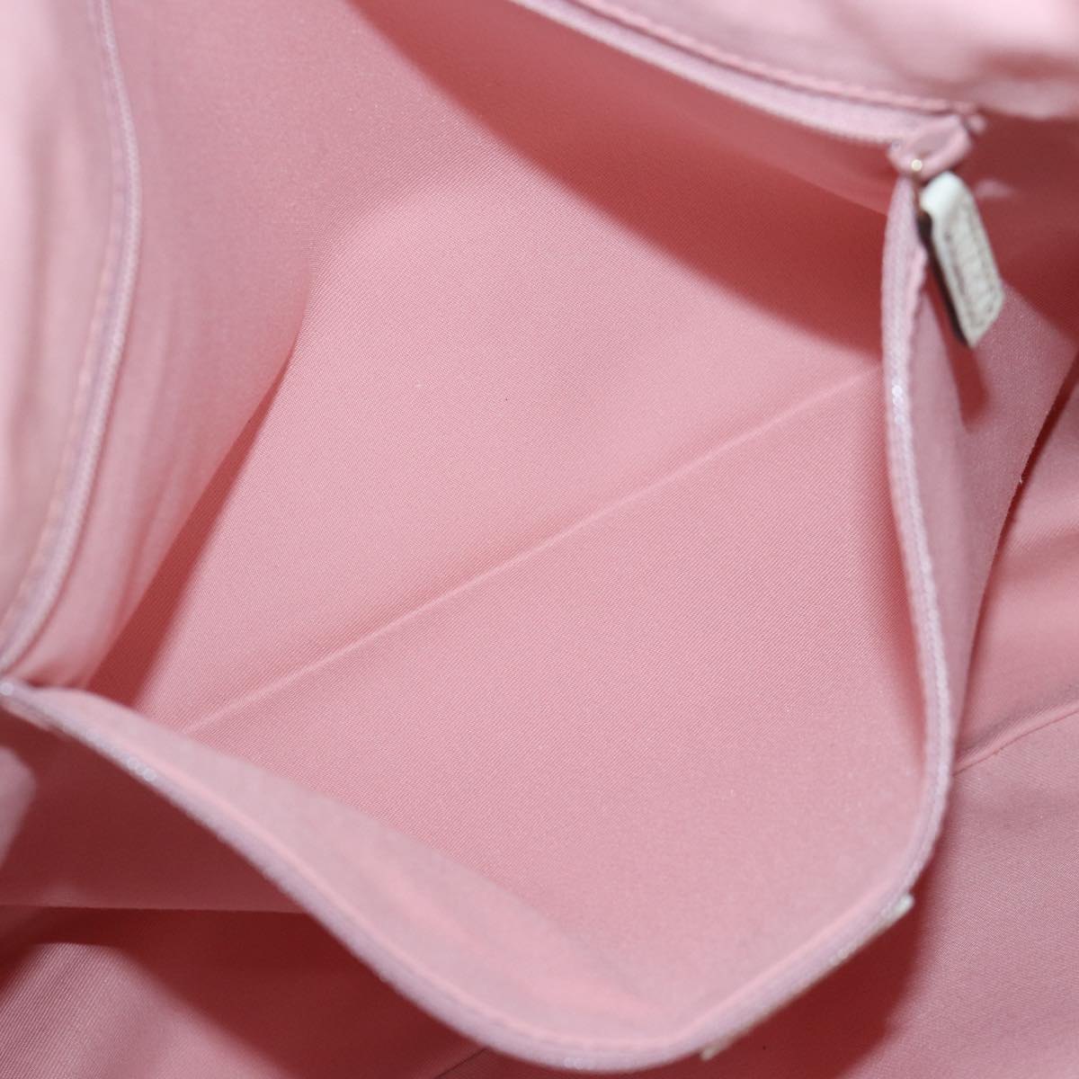 GUCCI GG Canvas Shoulder Bag Pink White Silver 153025 Auth ki4845