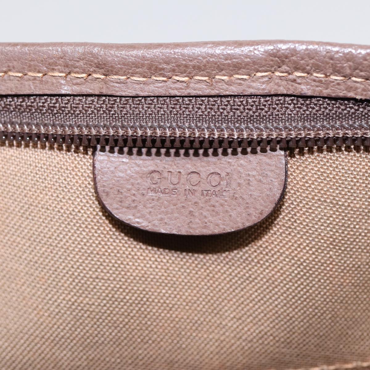 GUCCI GG Supreme Tote Bag PVC Beige Gold 002 615 6130 Auth ki4890