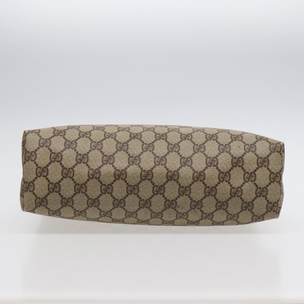 GUCCI GG Supreme Tote Bag PVC Beige Gold 002 615 6130 Auth ki4890