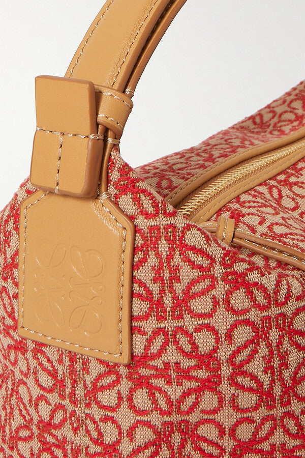 LOEWE Small Cubi Anagram Jacquard Canvas Shoulder Bag