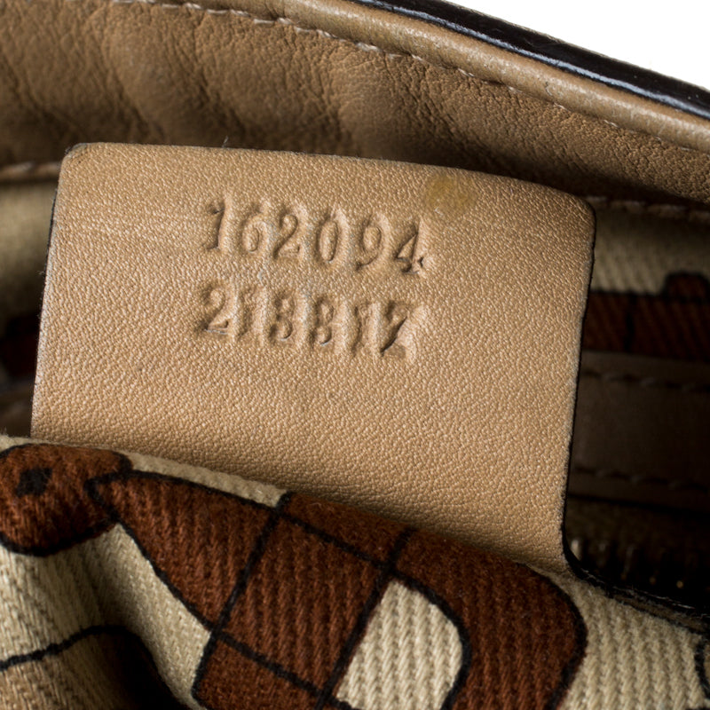 Gucci Beige Leather Medium GG Britt Tote