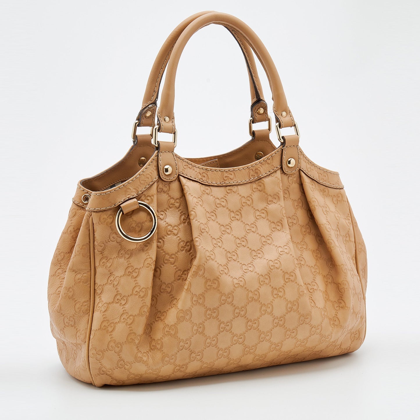 Gucci Beige Guccissima Leather Medium Sukey Tote