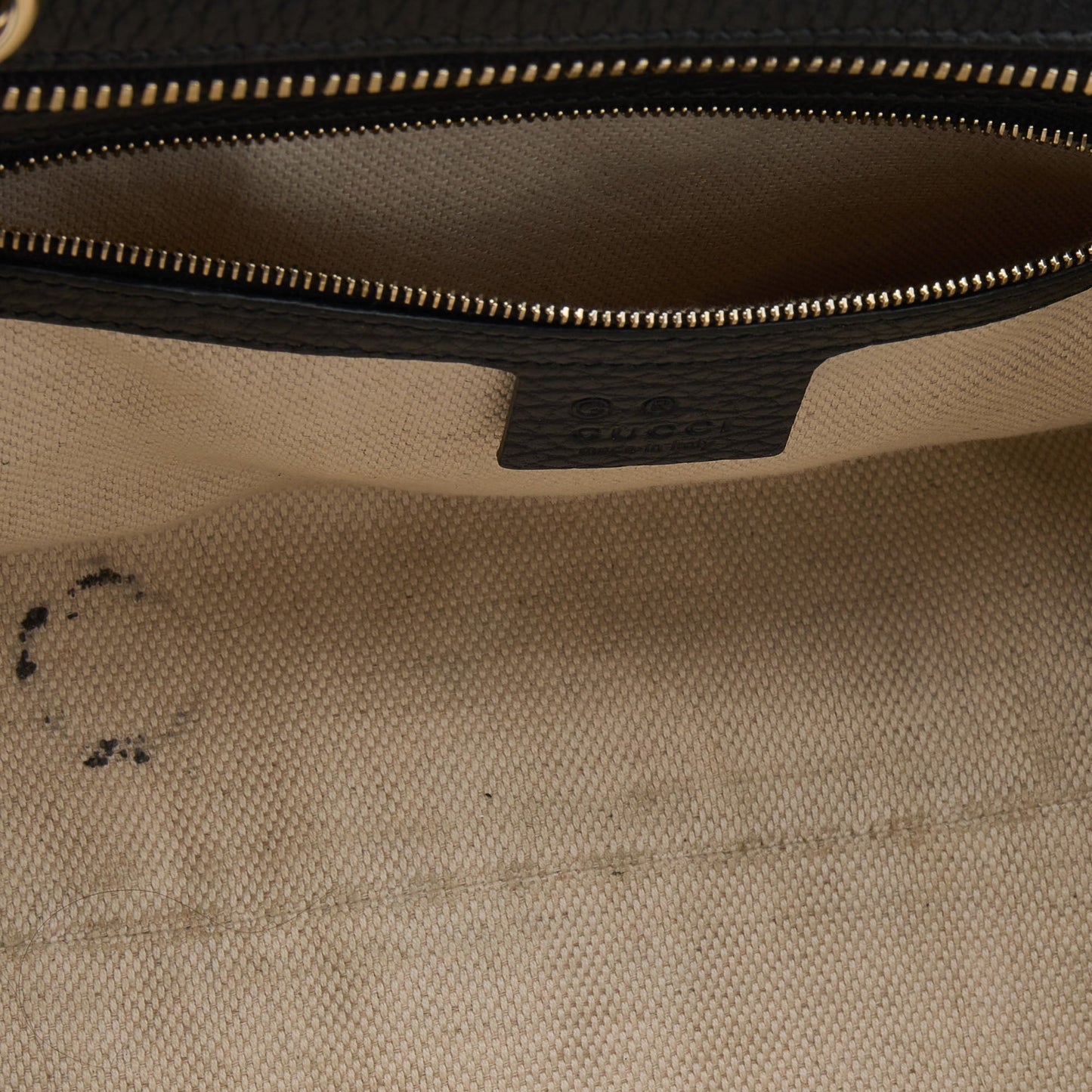 Gucci Black Leather Small Soho Tote