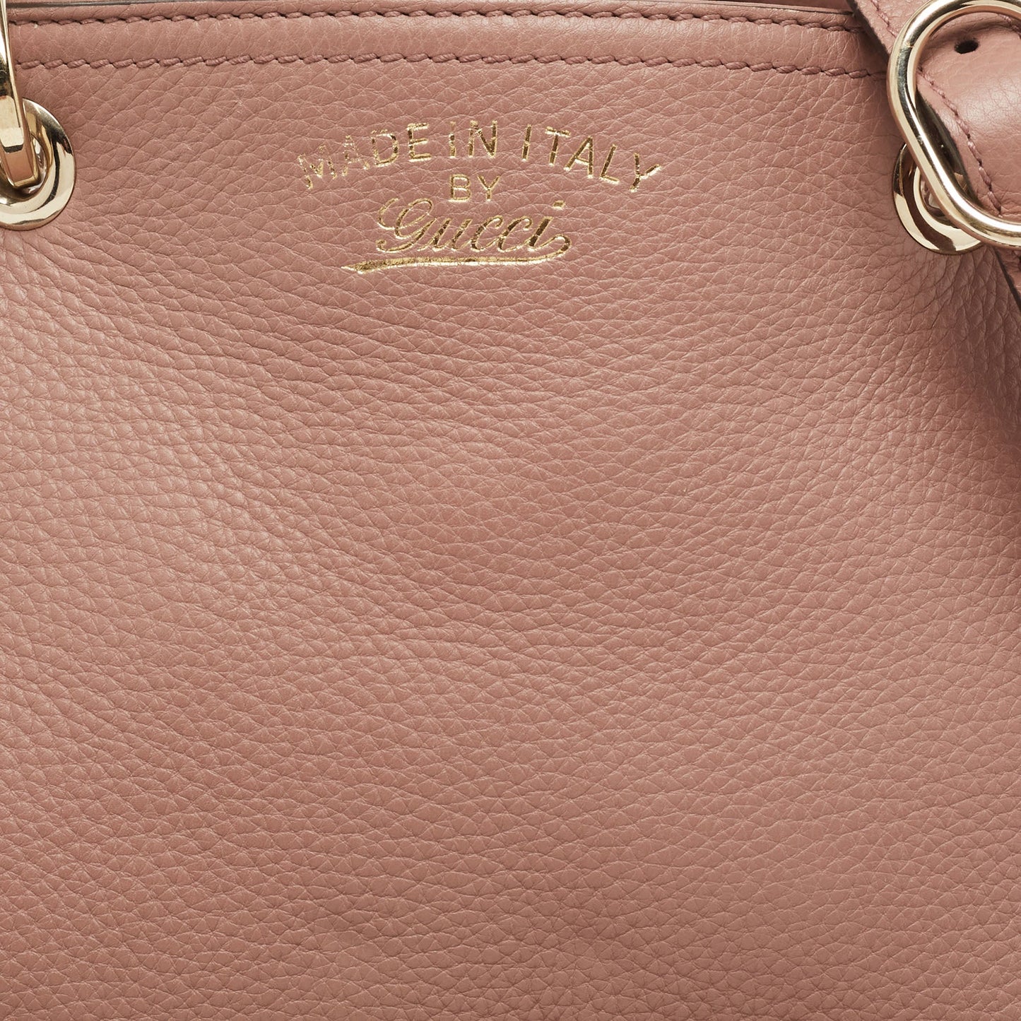 Gucci Dusty Pink Leather Medium Bamboo Shopper Tote