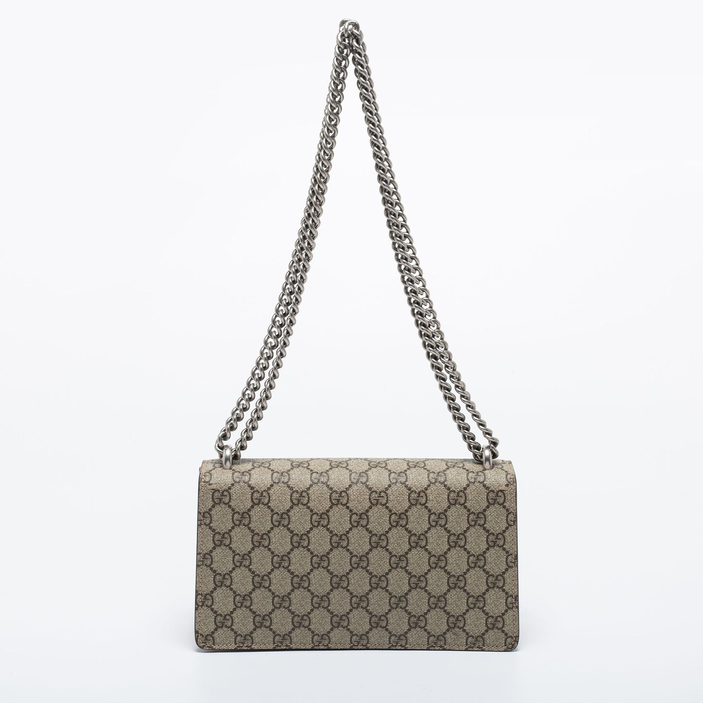 Gucci Beige GG Supreme Canvas and Suede Dionysus Shoulder Bag