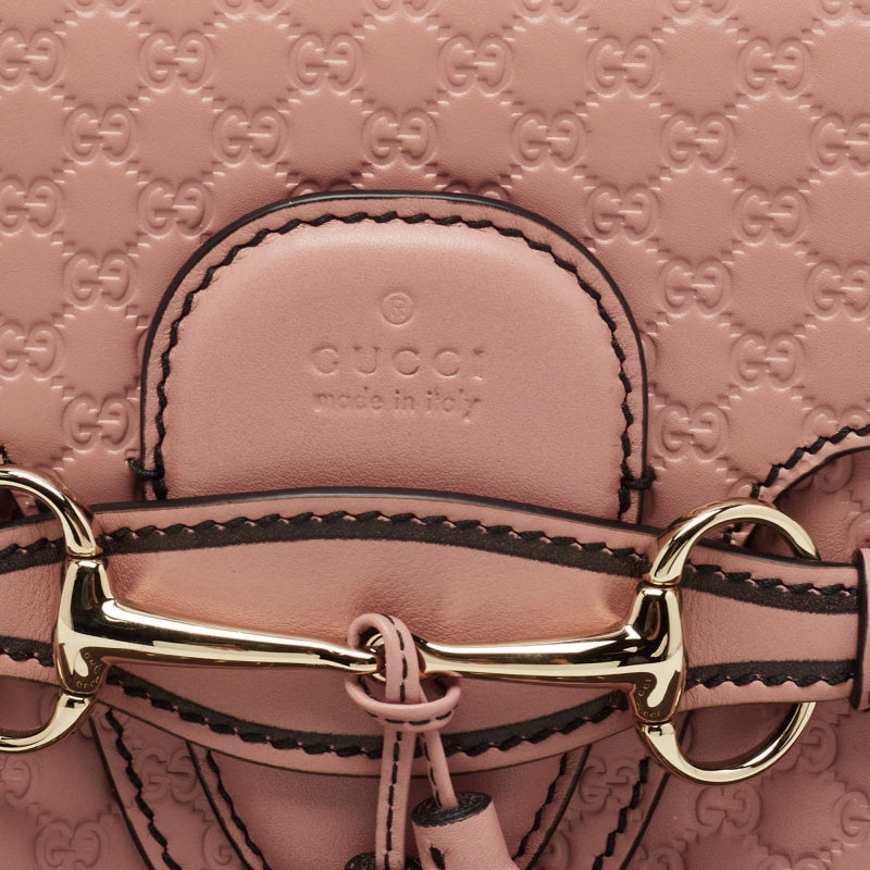 Gucci Pink Microguccissima Leather Medium Emily Shoulder Bag