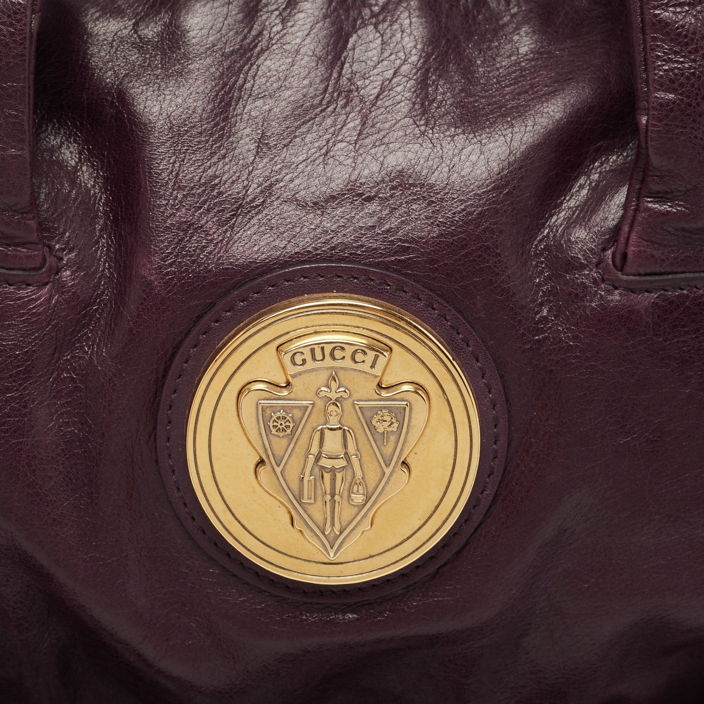 Gucci Purple Leather Hysteria Tote