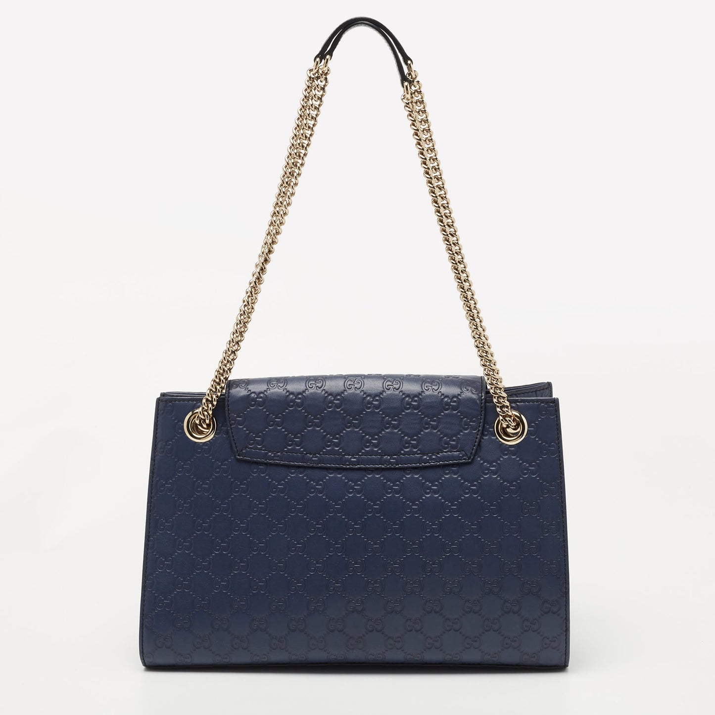 Gucci Purple Guccissima Leather Large Emily Chain Shoulder Bag