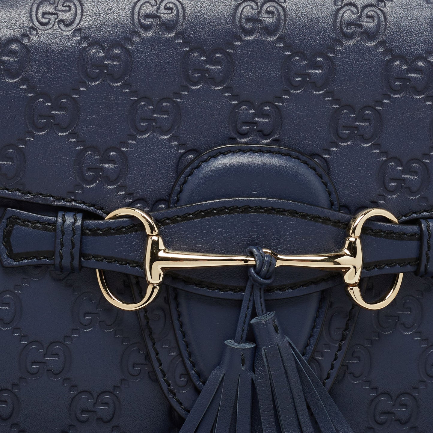 Gucci Purple Guccissima Leather Large Emily Chain Shoulder Bag