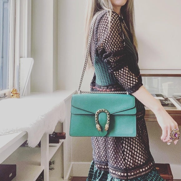 GUCCI Dionysus leather shoulder bag