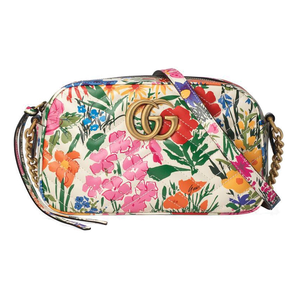 (WMNS) Gucci GG Marmont Ken Scott Single-Shoulder Bag White 447632-UAMFB-9251
