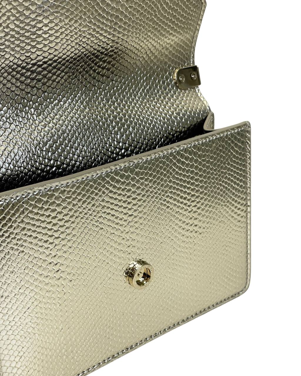 Bvlgari Womens Gold Serpenti Forever Leather Shoulder Bag