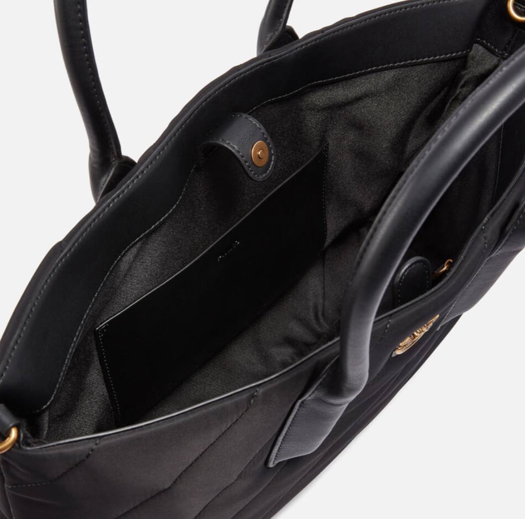Original Pinko Maxi Puff Qualitied Shell Tote Bag