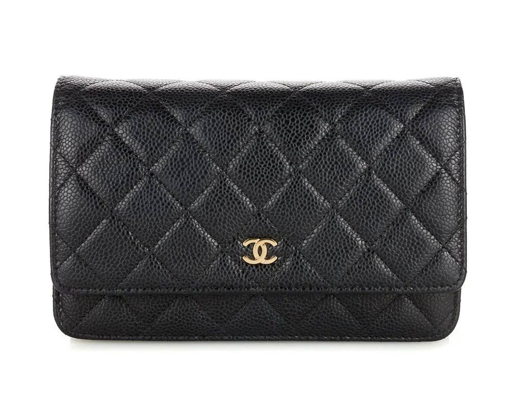 Chanel Black Classic Wallet On Chain