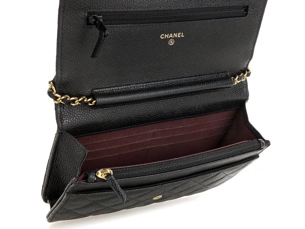 Chanel Black Classic Wallet On Chain