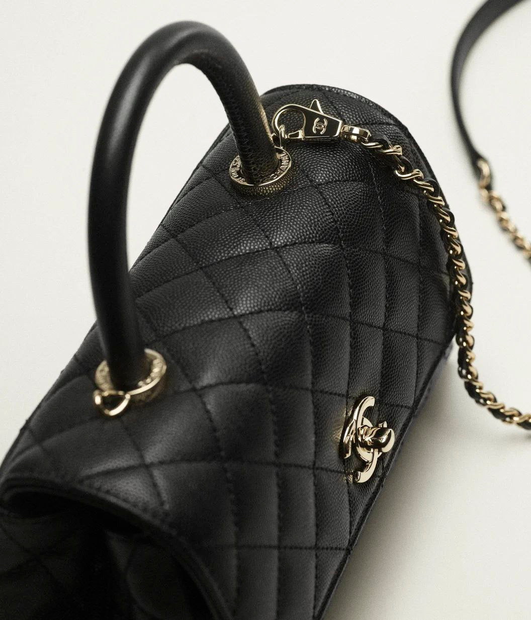 Chanel Caviar Handle Flap Bag