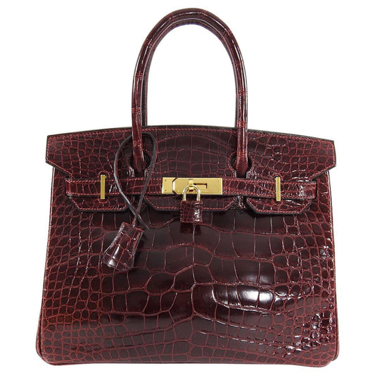 Hermes Bordeaux Alligator Birkin