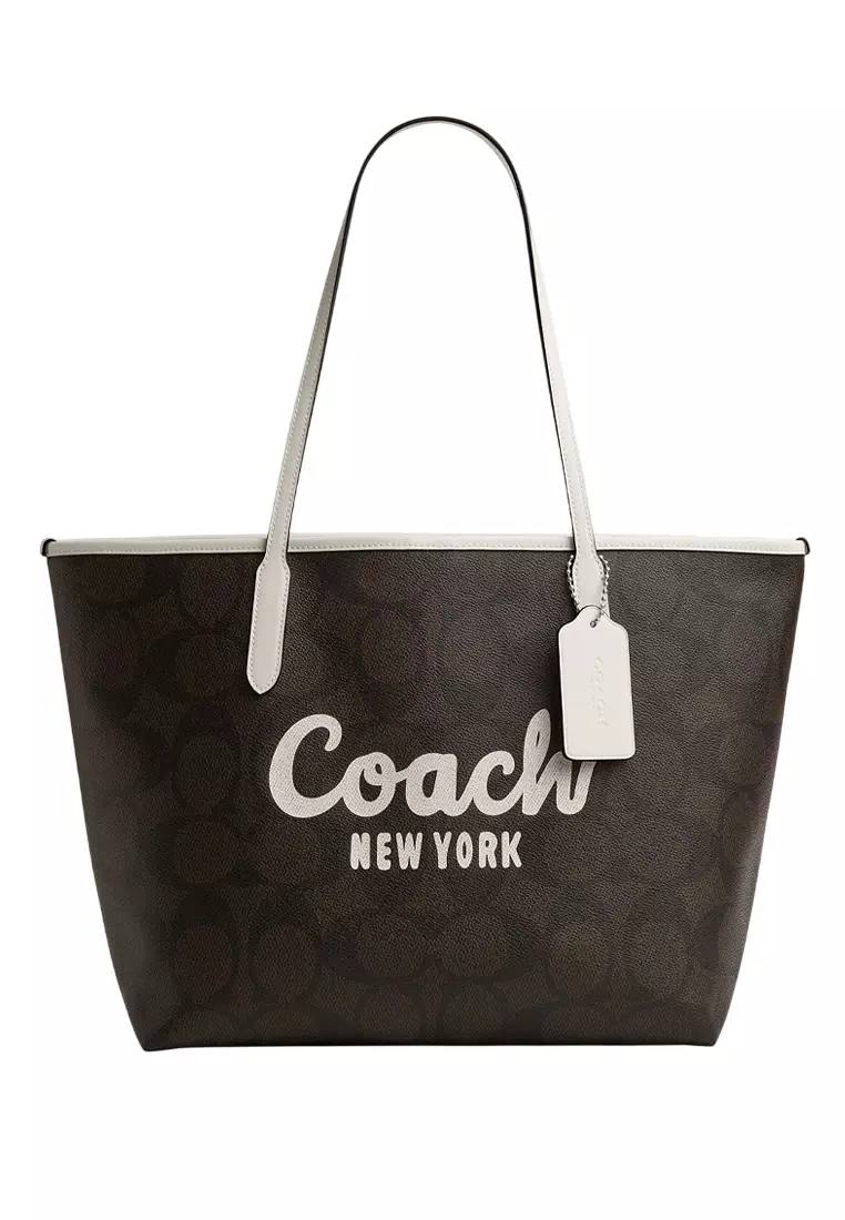 Coach City Tote Bag In Signature Canvas
