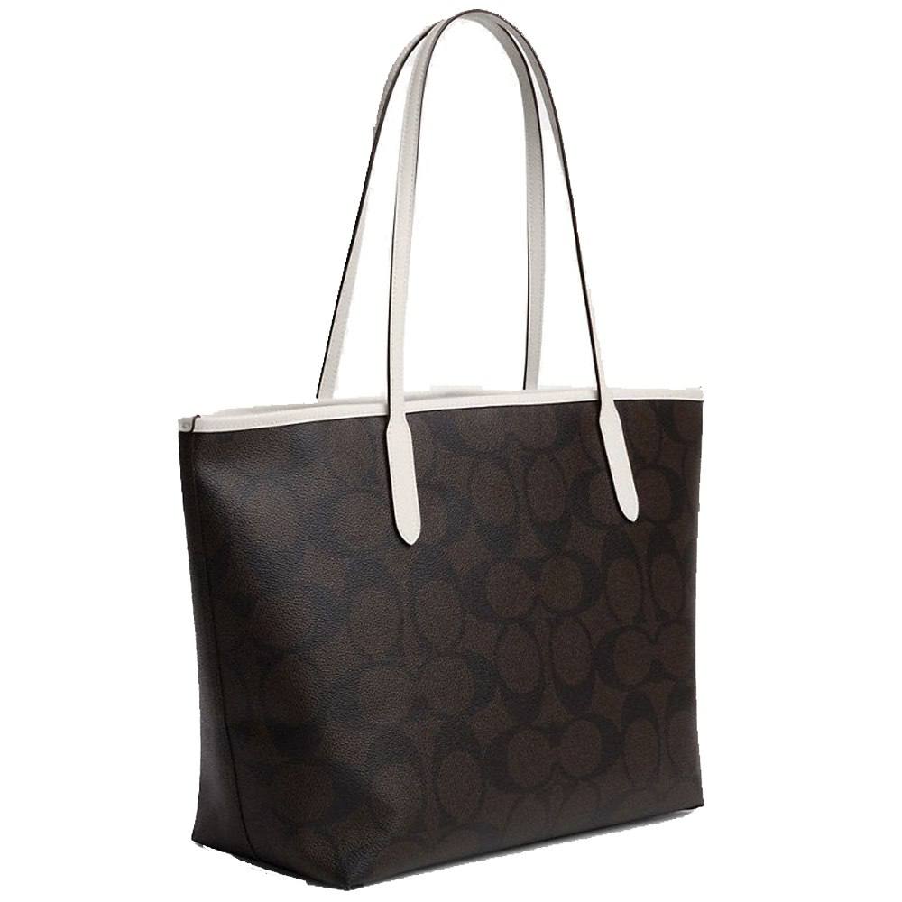 Coach City Tote Bag In Signature Canvas