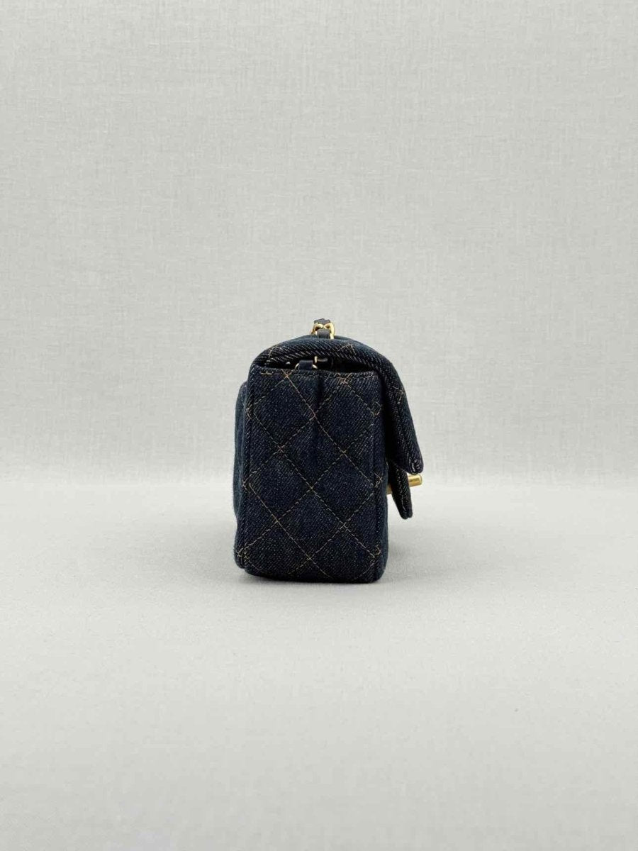 CHANEL Classic Flap Denim Quilted Shoulder Bag