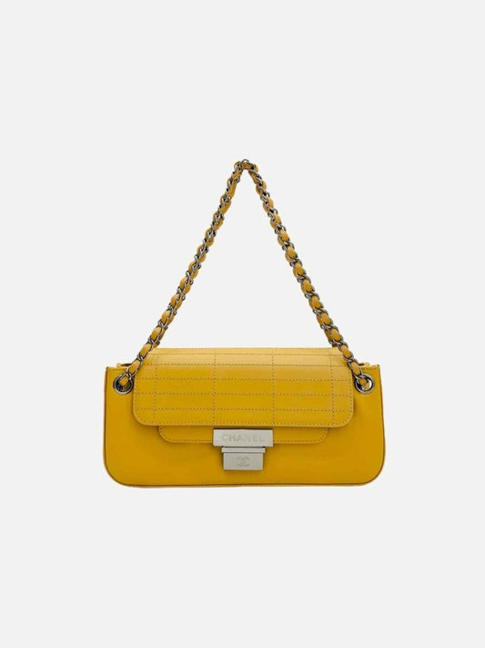CHANEL East West Flap Beige Shoulder Bag