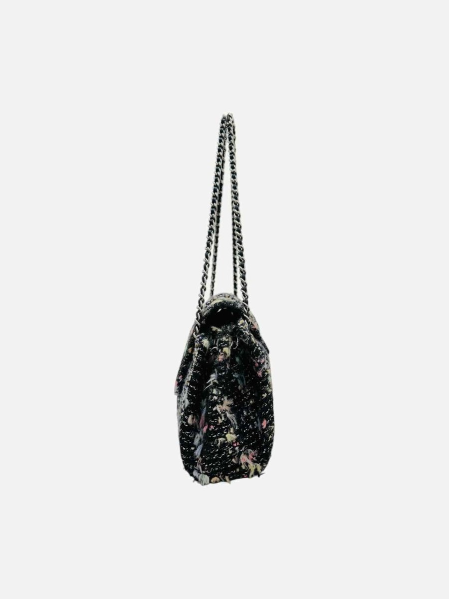 CHANEL Fantasy Tweed Black Multicolor Shoulder Bag