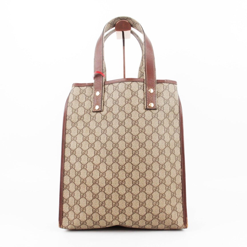 Gucci Beige Monogram Canvas Tote Bag Medium