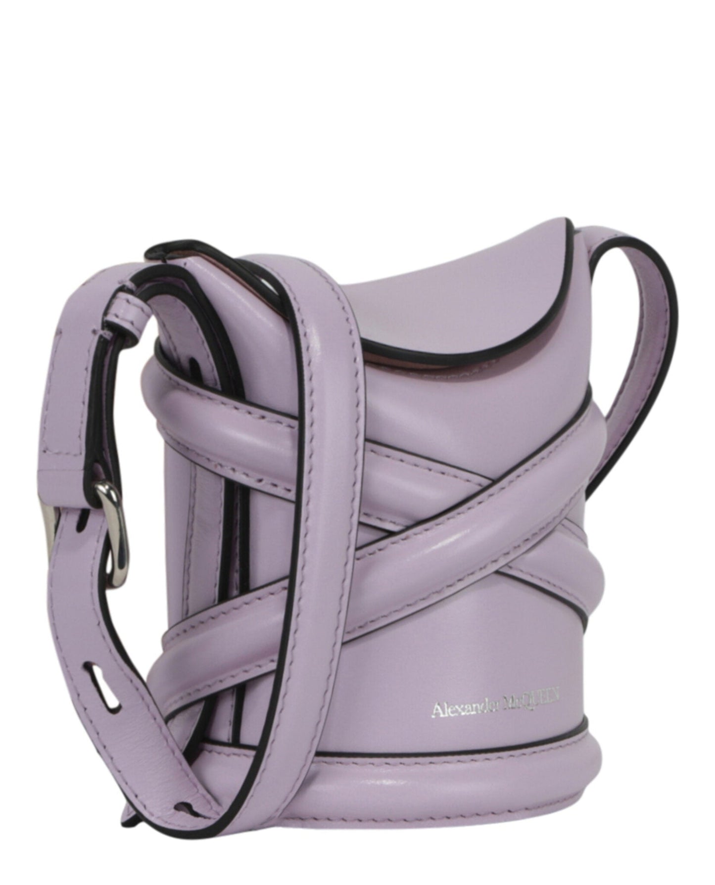 Alexander McQueen Mini Curve Leather Bucket Bag Womens 682683-1YBA7-5310