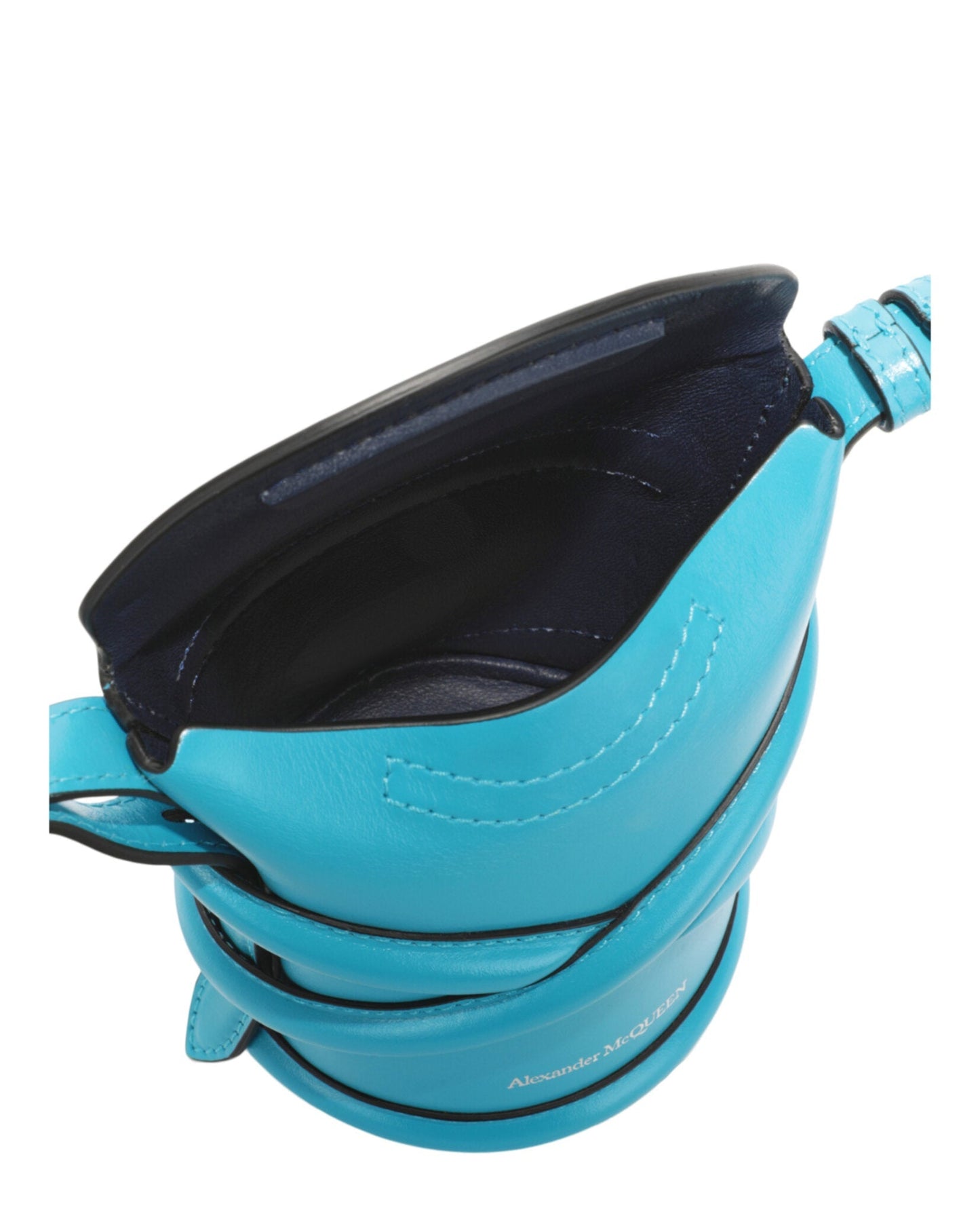 Alexander McQueen Mini Curve Leather Bucket Bag Womens 682683-1YBA7-4722