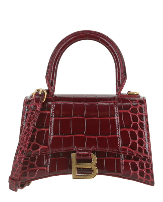 Balenciaga Hourglass XS Top Handle Bag Womens 5928331-LRGM-6211