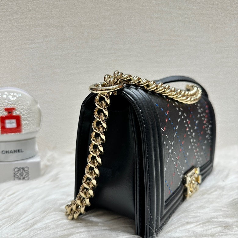 Chanel Le Boy Black Shoulder Bag - Preloved