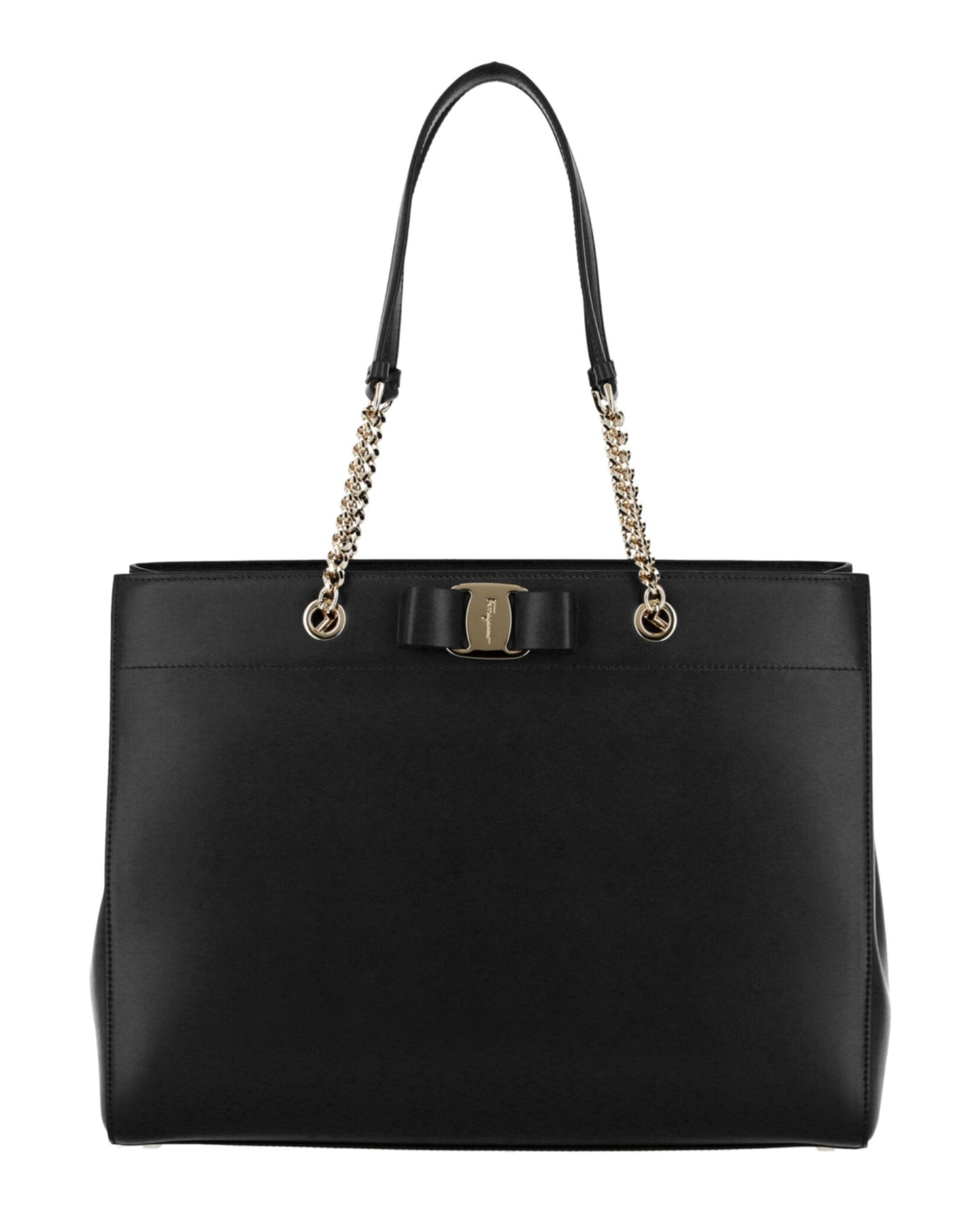 Ferragamo Vara Bow Smooth Leather Tote Womens 21H500-753248