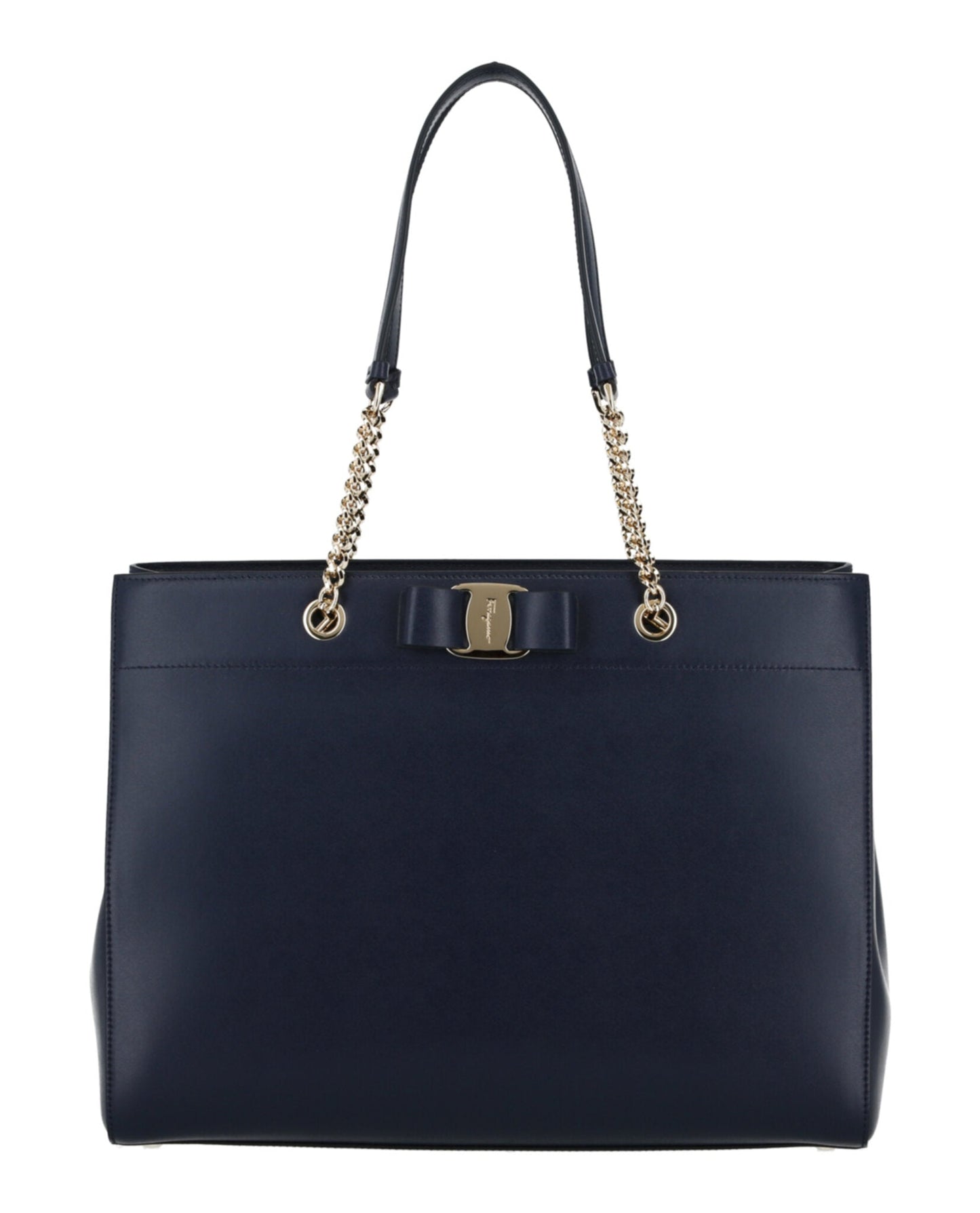 Ferragamo Vara Bow Smooth Leather Tote Womens 21H500-753249