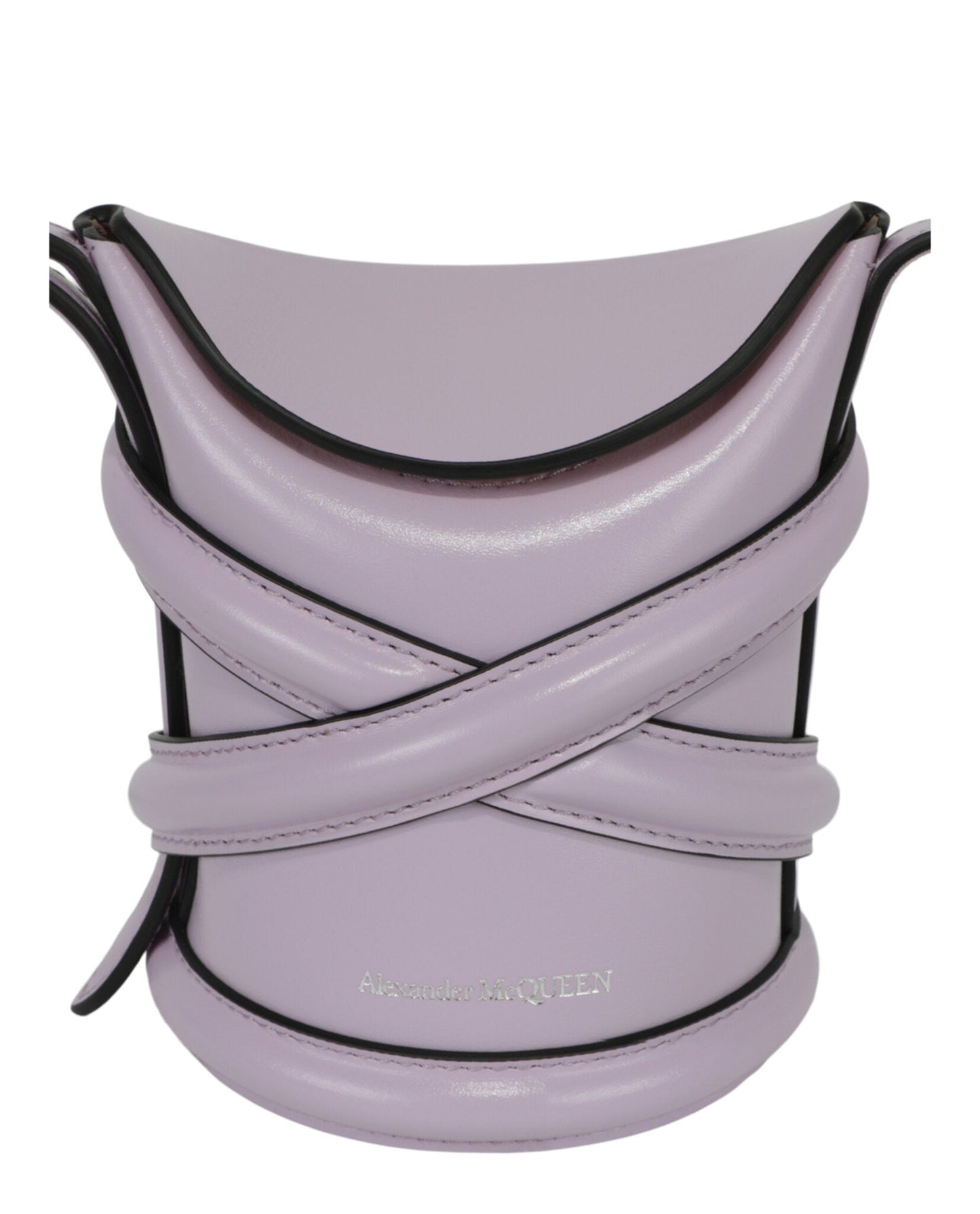 Alexander McQueen Mini Curve Leather Bucket Bag Womens 682683-1YBA7-5310