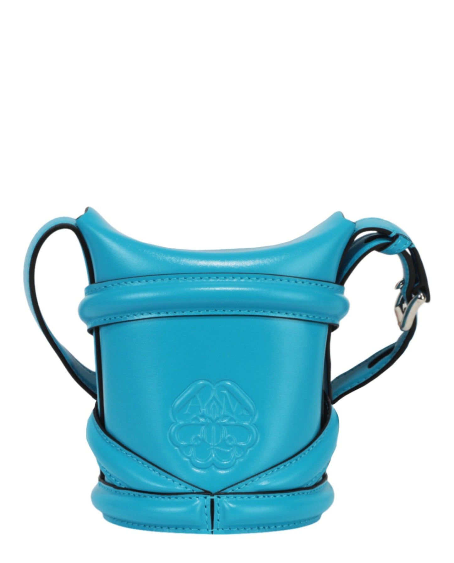 Alexander McQueen Mini Curve Leather Bucket Bag Womens 682683-1YBA7-4722