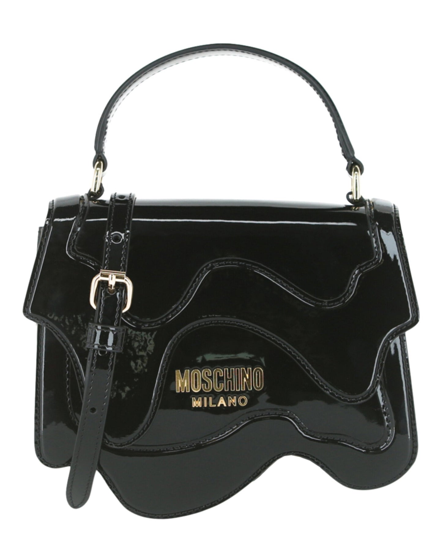 Moschino Melted Design Crossbody Bag Womens 7574-8004-1555