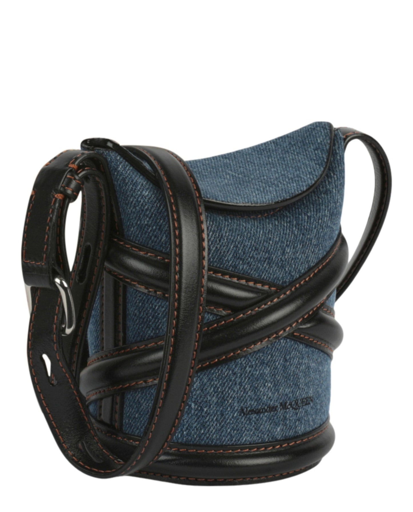 Alexander McQueen The Curve Mini Shoulder Bag Womens 682683-1YBB2-4095