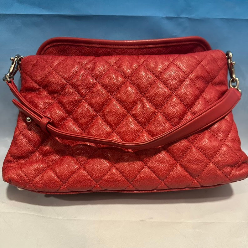 Chanel Quilted Red Leather Shoulder Bag