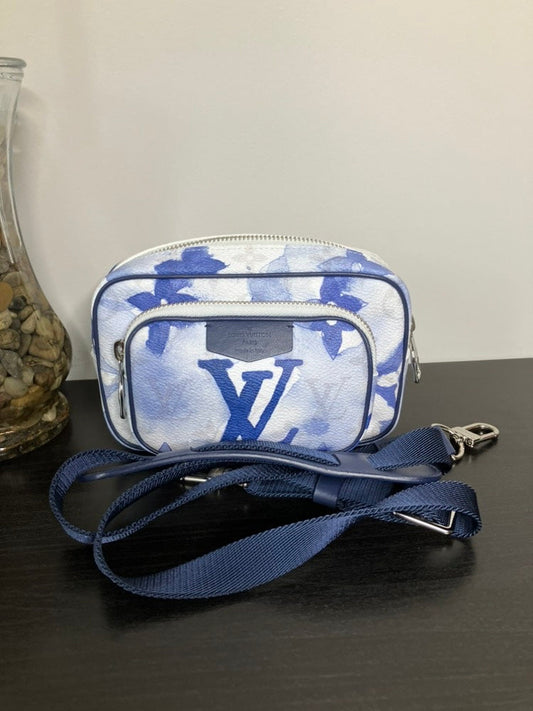 LOUIS VUITTON LV Outdoor Pochette Belt Bag Blue Canvas