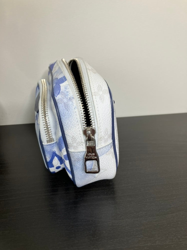 LOUIS VUITTON LV Outdoor Pochette Belt Bag Blue Canvas