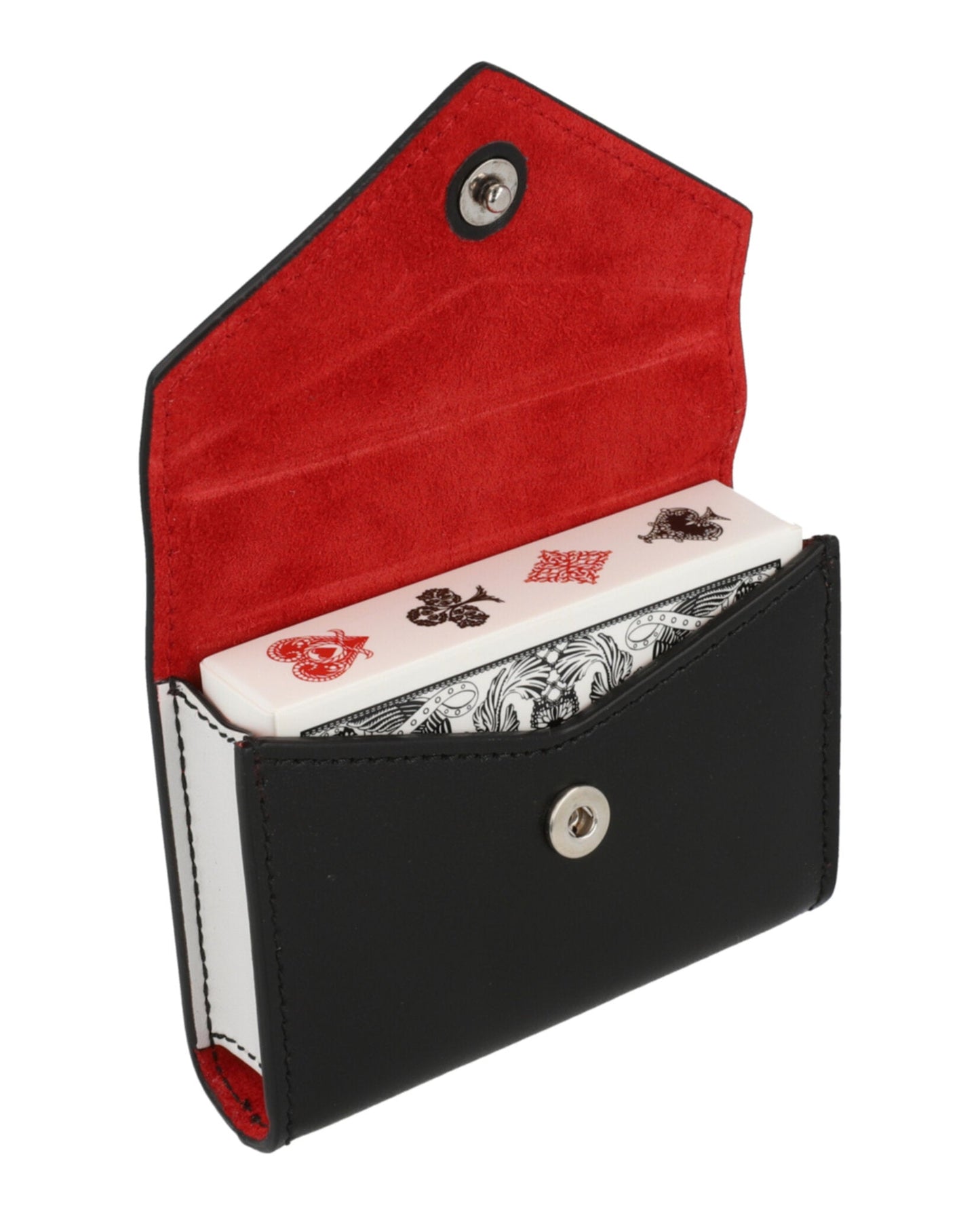 Alexander McQueen Skull Leather Playing Card Holder Unisex-Adult 652717-1CW12-1088