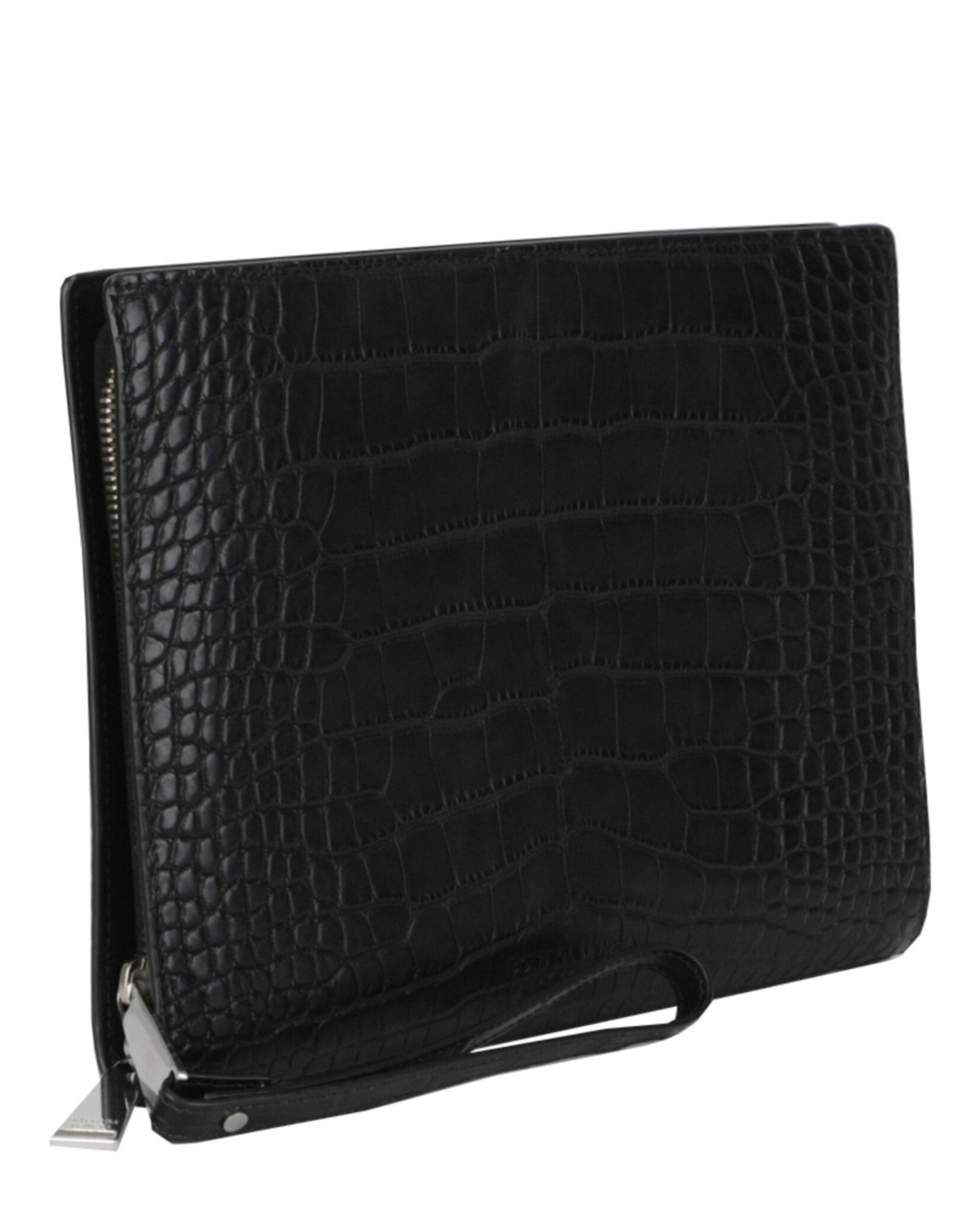 Bottega Veneta Alligator Leather Clutch Mens 608600-V2030-1000
