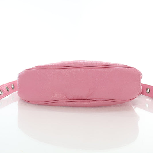 Balenciaga Le Cagole XS Pink Leather Shoulder Bag